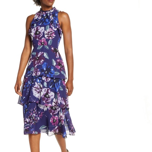 vince camuto purple dress